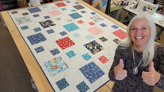 "PEBBLE PATH" QUILT + IN DEPTH BINDING TUTORIAL WITH @jordanfabrics8380 !