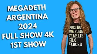 MEGADETH ARGENTINA 2024 4K PRIMERA FECHA FULL SHOW