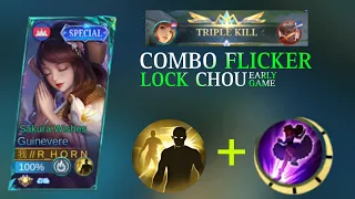 GUINEVERE COMBO FLICKER TRIPLE KILL GAME FUNNY [ MOBILE LEGENDS]