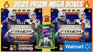 2023 Prizm Football Mega Box from Walmart Neon Green Pulsar Parallels + Silver Prizm + Relic Cards