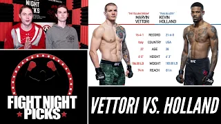UFC Fight Night: Marvin Vettori vs. Kevin Holland Prediction