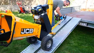 Hogyan rakom fel az ágdarálót egyedül az utánfutóra ? JCB-CH75100P