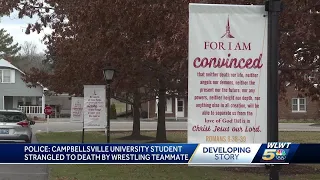 College wrestler killed at private Kentucky Christian college; fellow student charged