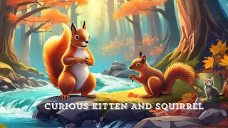 curious kitten and squirrel ,adventure stories , bedtime stories , children's adventure stories