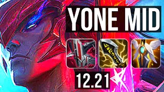 YONE vs SYNDRA (MID) | 11/2/6, 300+ games, Dominating, Rank 11 Yone | KR Challenger | 12.21