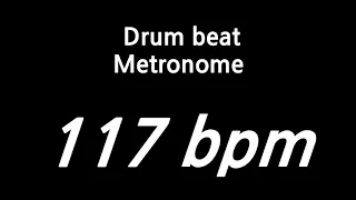 117 bpm metronome drum