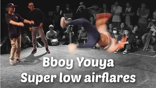 Bboy Youya's super low airflare and power combinations. Gun Smoke Breakers' legend.