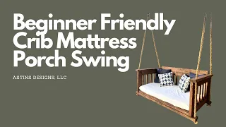 Outdoor Hanging Porch Swing made for Crib Mattress!