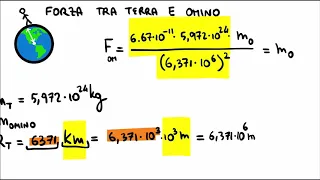 La Forza Gravitazionale e l'Accelerazione di gravità