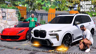 РЕАЛЬНАЯ ЖИЗНЬ В GTA 5 - НАЕХАЛИ НА ШИПЫ НА BMW X7 И FERRARI! ГАРВИНА ДАЧУ ОГРАБИЛИ!? 🌊ВОТЕР