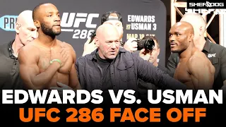 Leon Edwards vs. Kamaru Usman | UFC 286 Final Weigh In and Face Off Highlights