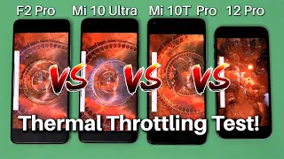 iPhone 12 Pro Vs Mi 10T Pro Vs Mi 10 Ultra Vs Poco F2 Pro Thermal Throttling Test!