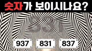 시력 테스트 | 모든 문제를 맞힌다면 당신은 상위 1%의 특별한 눈 | 착시현상