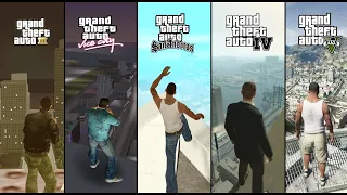 Falling From the Highest Points in GTA Games (GTA 3 vs VC vs SA vs IV vs V)