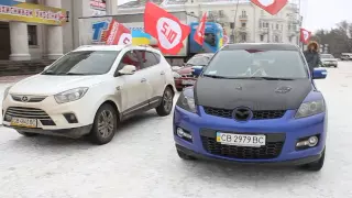 Автопробег в Чернігове против налогов.