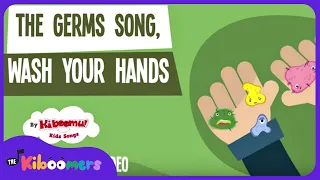 Wash Your Hands Lyric Video - The Kiboomers Preschool Songs & Nursery Rhymes about Germs