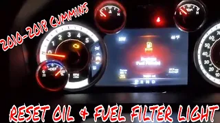 How To Reset Oil and Fuel Filter Service Lights on 2010-2018 Cummins 2500 & 3500 (16 Laramie 3500)