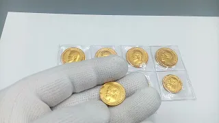 Сколько стоят царские золотые монеты Николая 2 #золото