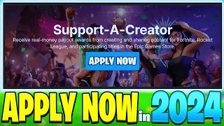 How To Get a FORTNITE SUPPORT-A-CREATOR CODE in 2024!