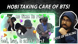 Daily dose of healing - Hobi taking care of the members | Reaction