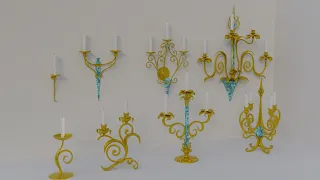Preview golden candle