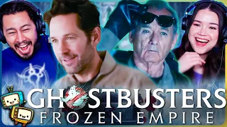 GHOSTBUSTERS: FROZEN EMPIRE Official Trailer Reaction! | Paul Rudd | Bill Murray | Dan Aykroyd