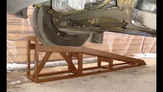 Мини эстакада для машины. Мобильная и безопасная. Mini trestle for car.