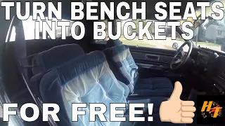 I turned my bench seat into bucket seats!