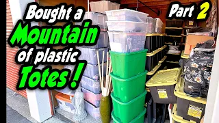 How many are there? Bought a MOUNTAIN of plastic TOTES! Owner passed away and I paid over $4k.