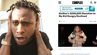 6ix9ine's $200,000 Donation to No Kid Hungry Declined