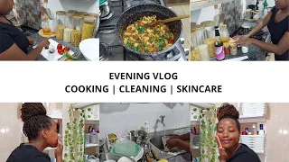 SPEND THE EVENING WITH ME | COOK WITH ME | CLEAN WITH ME | SKINCARE| Wangui Gathogo