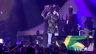 Christopher Martin's performance at the Bell All-Star Concert