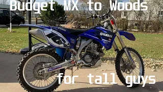 2008 YZ250F 6'7" Guy Budget Woods/Single Track Build | Part one: Overview of Project and First Ride!