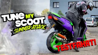 TUNE MY SCOOT 3 FOLGE 16 : Testfahrt mit Hindernissen!