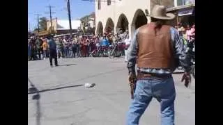 Gun Fight in Oatman, Arizona, April 2014
