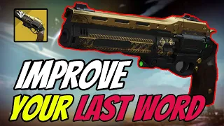 Destiny 2 | How To Use The Last Word | Best Tips for Beginners