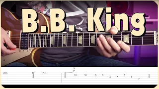 Beautiful Phrasing in CHAIN AND THINGS by BB King // with TABS