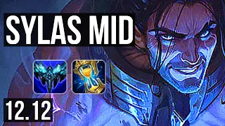 SYLAS vs FIZZ (MID) | 9/0/2, 69% winrate, Legendary | NA Master | 12.12