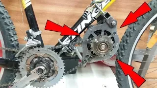 Self-made electrobicycle with an engine from an automotive BLDC generator