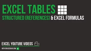 Excel Tables: How to Use Structured References with the SUMIF Formula in an Excel Dashboard