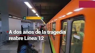 Reabren cinco estaciones del tramo elevado de la Línea 12 del Metro CDMX