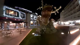 Walking at night in Andorra la Vella