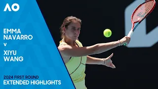 Emma Navarro v Xiyu Wang Extended Highlights | Australian Open 2024 First Round