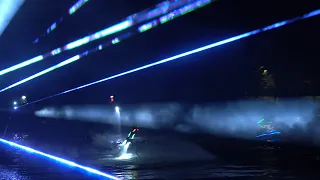 Лазерное флайборд-шоу в г.Неман  4K / Lasershow waterscreen & flyboard show & pyro 4K