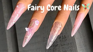 Fairycore inspired Nail Set 🧚‍♀️ Press on Nails 🌸
