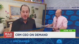 Salesforce CEO Marc Benioff talks quarterly results with Jim Cramer