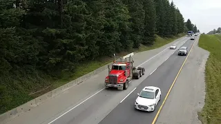 BC Logging Truck Convoy Timelapse