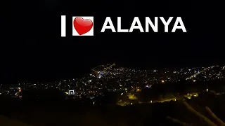 I LOVE ALANYA Вид на ночной город 25 октября Алания Турция