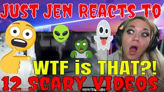 😱12 scary videos that'll leave your jaw dropped Reaction | Does Just Jen Get Scared? Scary Videos 😱