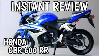 INSTANT REVIEW DIECAST MOTORCYCLE MINIATURE HONDA CBR600RR MAISTO SCALE 1/12